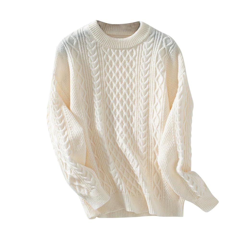 ニット/セーター Kastane - Twirl Neck Cable Knit  Samoyed Women's Sweaters Fall Winter Tops Trendy Cable Knit Pullover